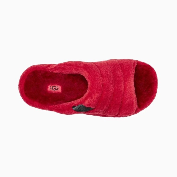 UGG MEN FLUFF YOU SLIPPER - RED SIZE 7 (NEW WITH TAGS) - Picture 4 of 6